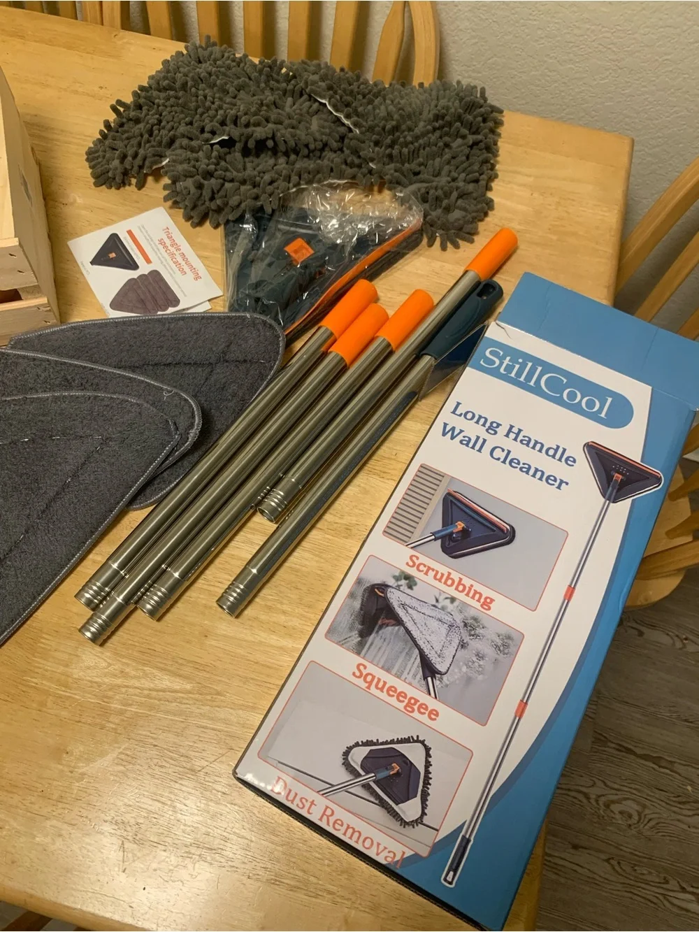 Long Handle Wall Cleaner - Gray/Orange